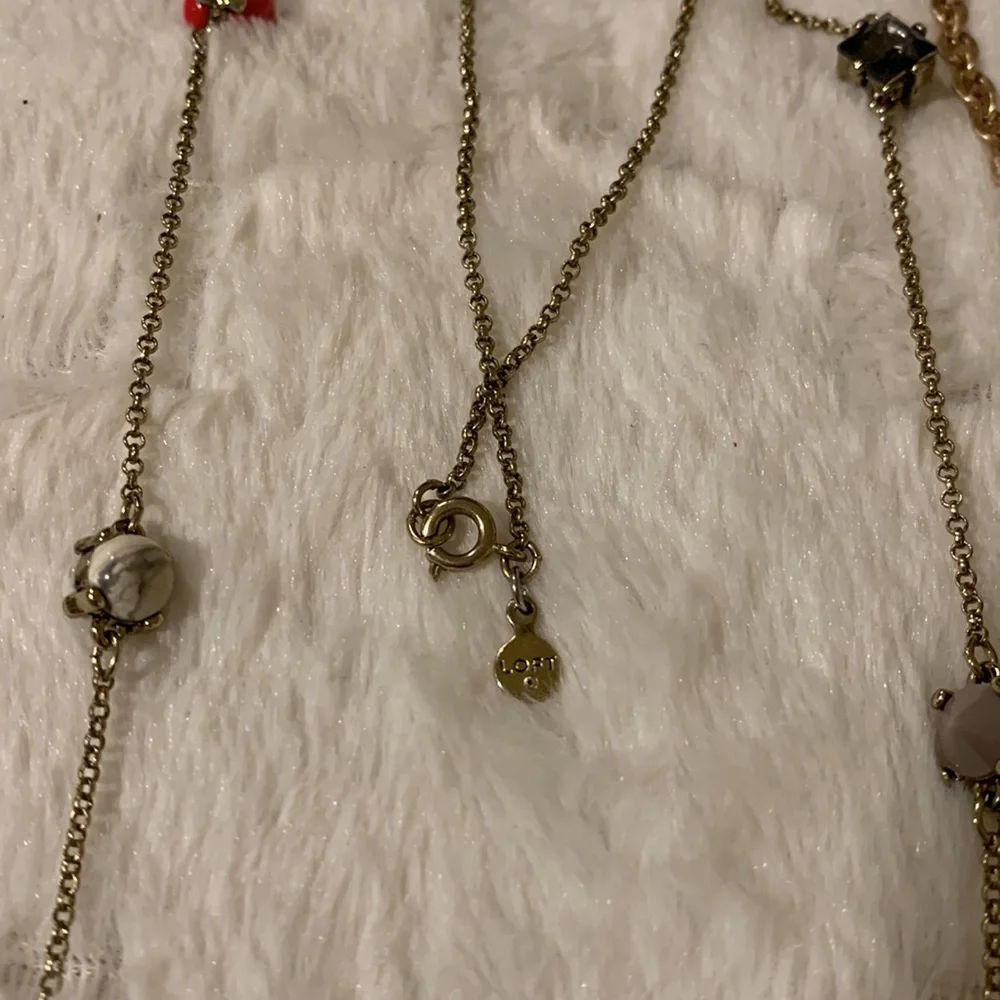 2‎ necklace’s with some beads.Gold tone and silver tone